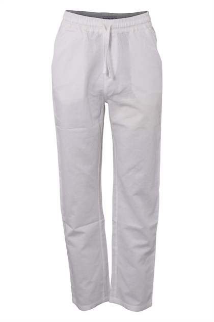 Hound drenge "Hør bukser" - Linen blend pants - White